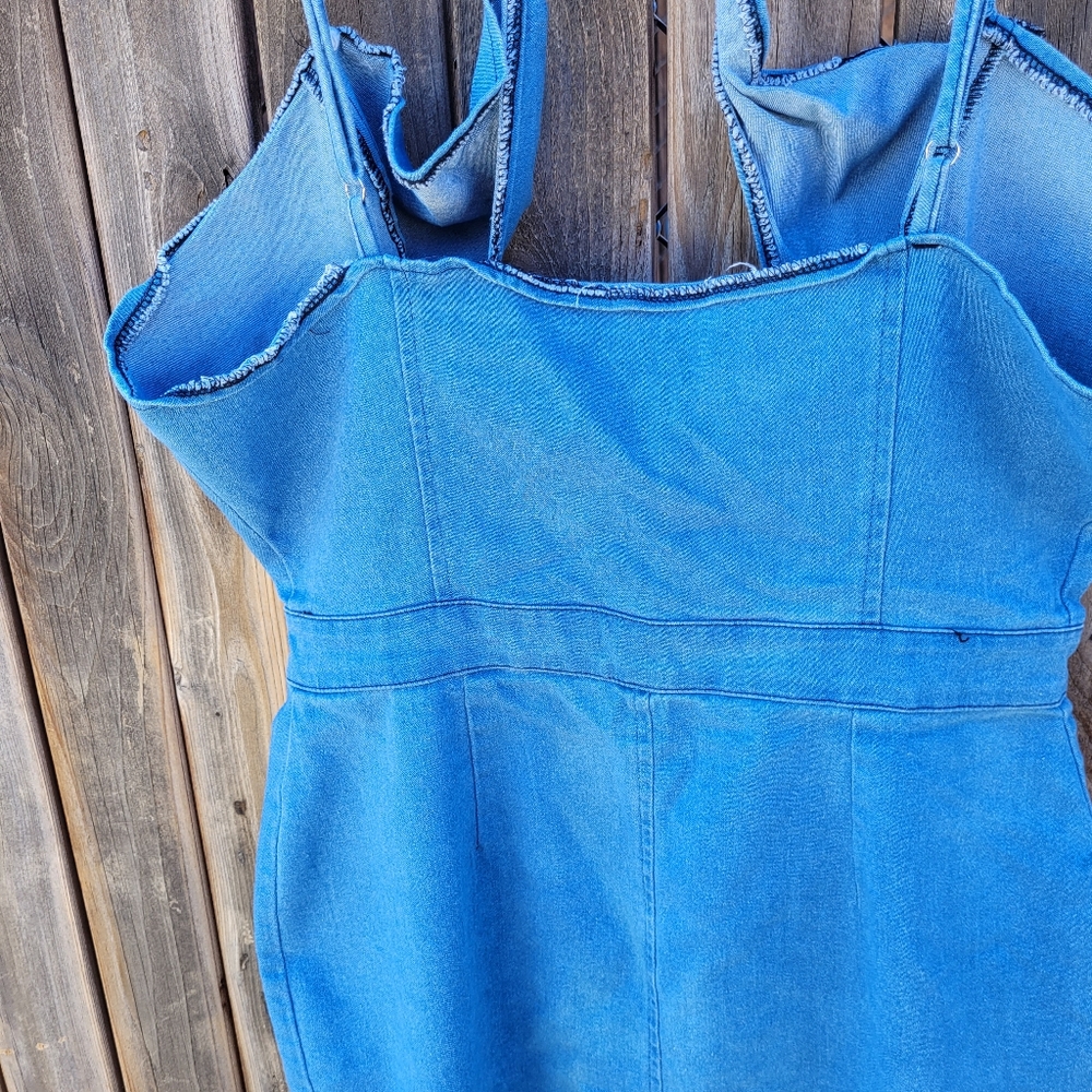 Blue Denim Dress Womens Size S - Picture 13 of 15